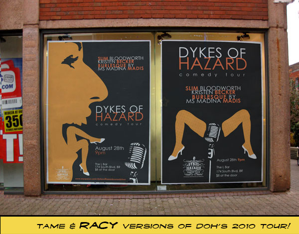 Dykes of Hazard Tour Poster Design
